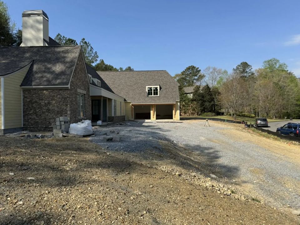 Back Fill And Final Grade On A Slab Home
